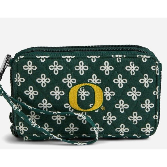 NWT Vera Bradley Collegiate RFID All in One Crossbody Bag - Oregon - Picture 1 of 6